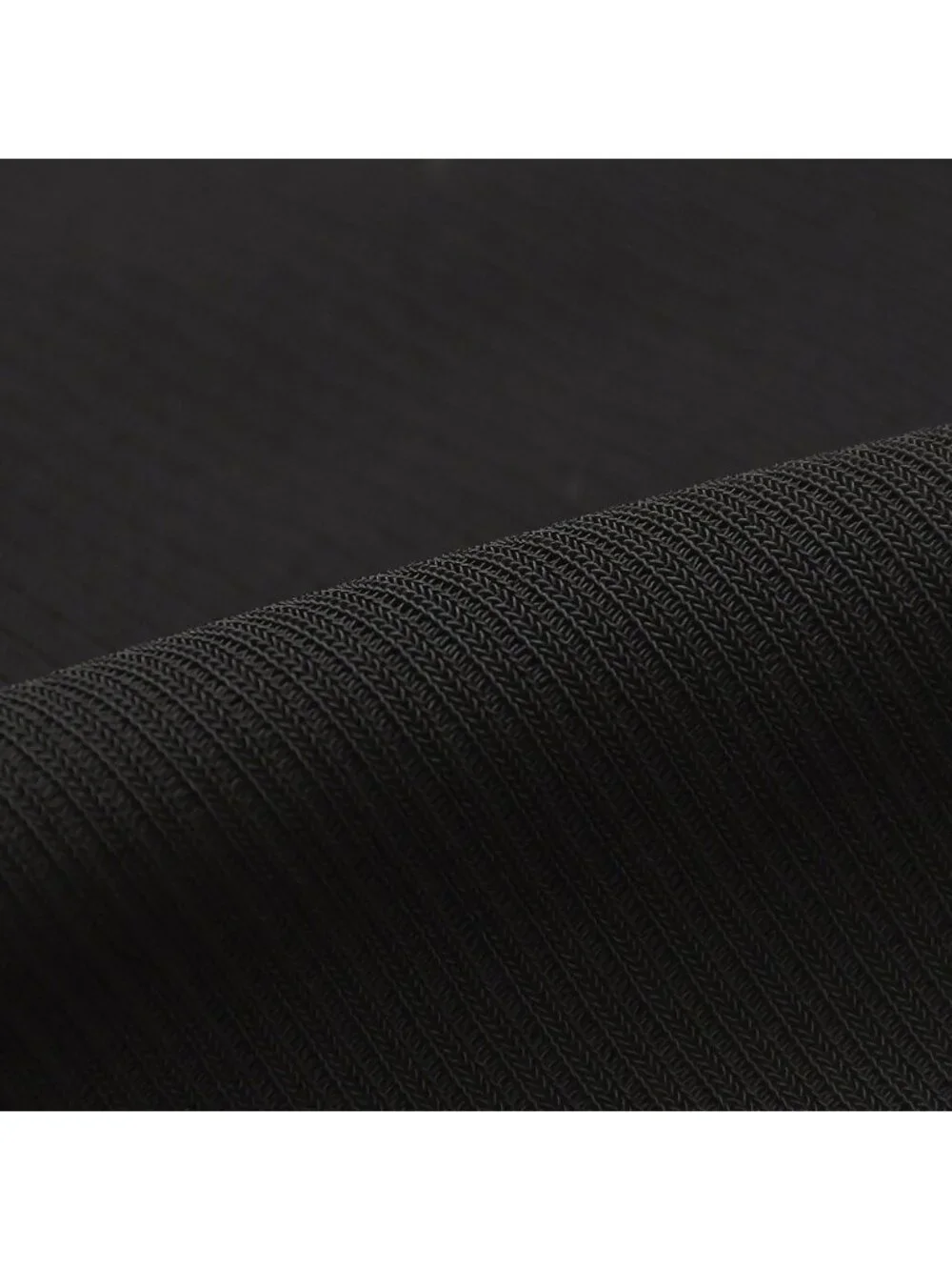 Chanel Boutique Black Skirt Flare Mellow Polished Rayon Vintage